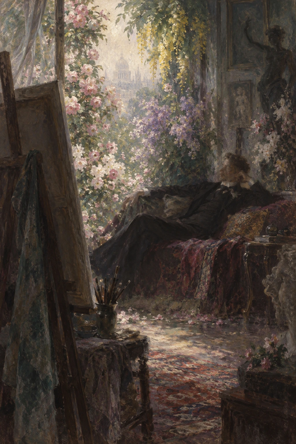 Basil’s studio.
